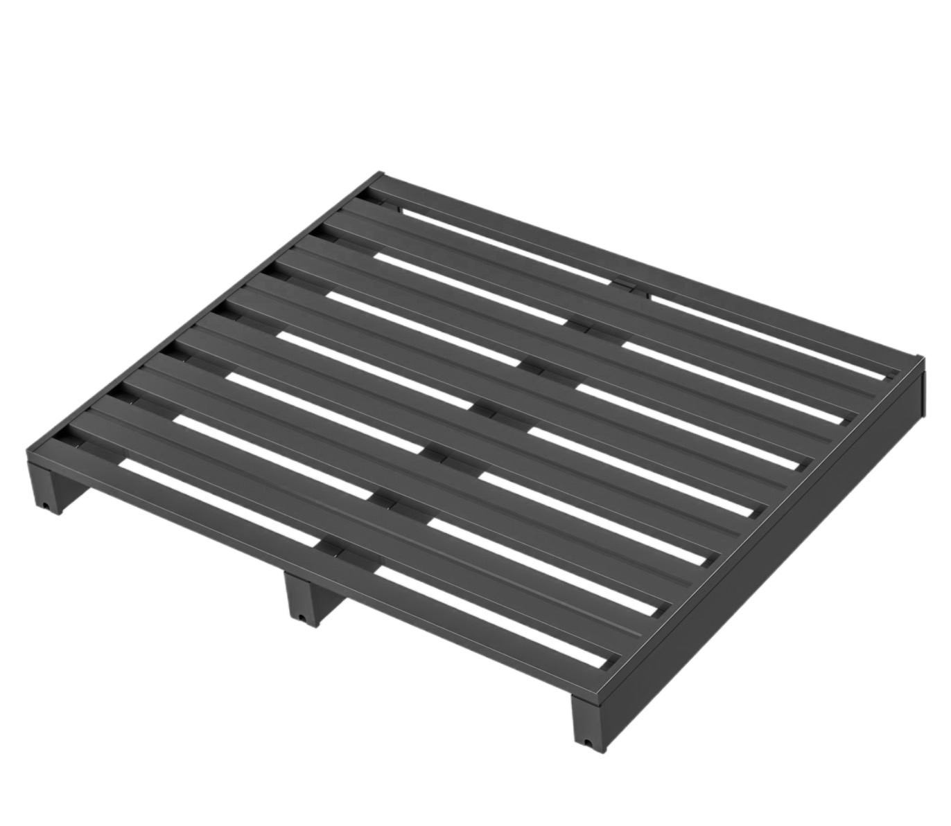 一個鐵灰色的鋼製棧板