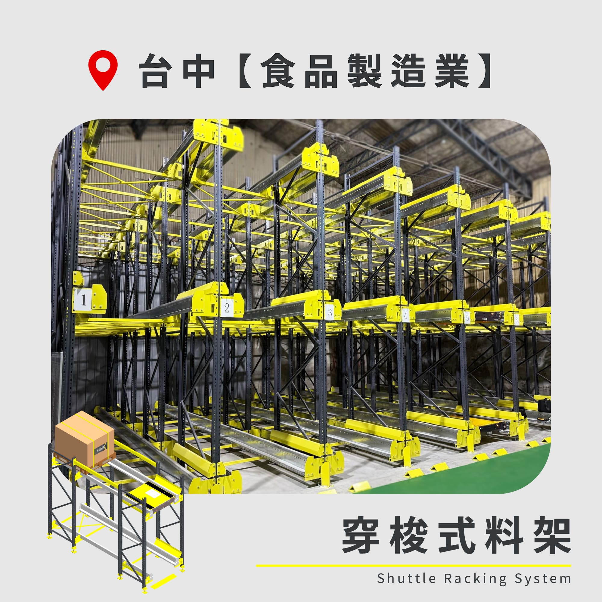 官網封面-62 台中 穿梭式料架 食品製造業1