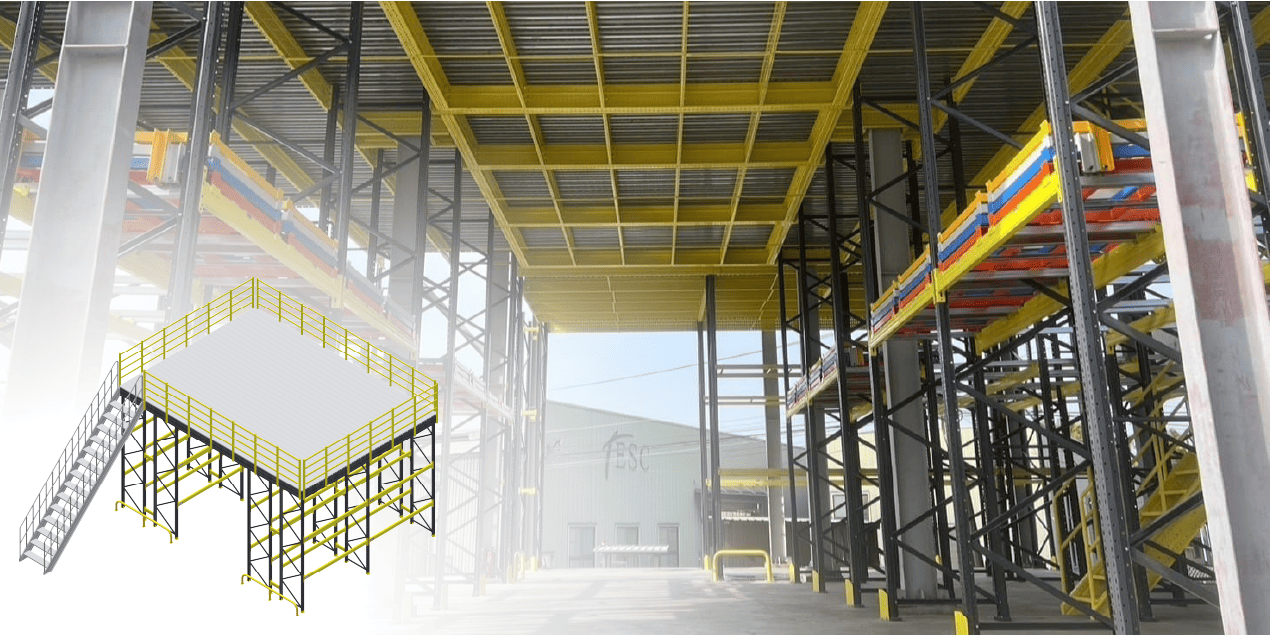 閣樓式料架圖片檔