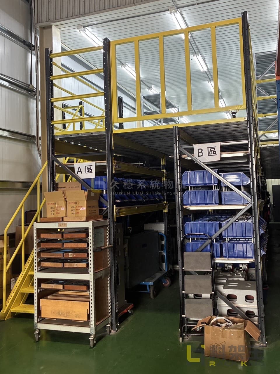 175 台中 閣樓式料架+重型料架 機械製造業-6